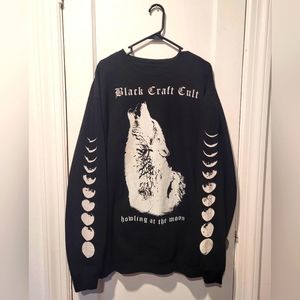 NWOT Blackcraft Cult Howling Wolf Crewneck Sweatshirt